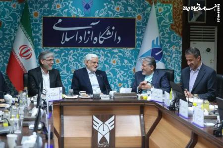 دیدار صمیمانه معاون اول رئیس‌جمهور با رئیس دانشگاه آزاد اسلامی