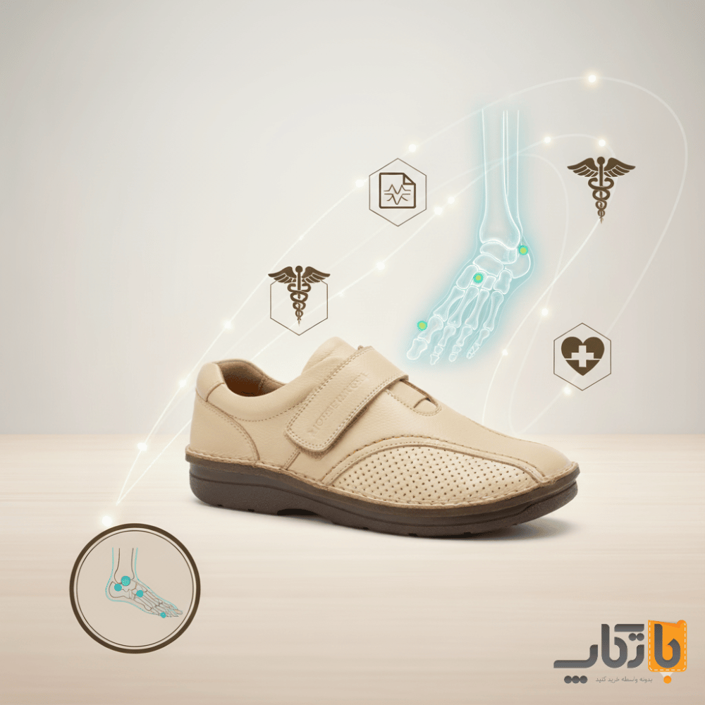 کفش طبی هالوکس والگوس (چرم مردانه و زنانه) | راهنمای خرید از باتکاپ