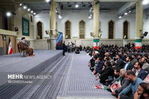 دیدار دانش‌آموزان و دانشجویان با رهبر معظم انقلاب اسلامی