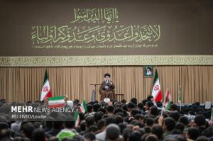 دیدار دانش‌آموزان و دانشجویان با رهبر معظم انقلاب اسلامی