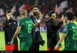 دیدار تیم‌های فوتبال تراکتور و الشرطه عراق +عکس