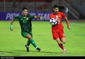 دیدار تیم‌های فوتبال تراکتور و الشرطه عراق +عکس