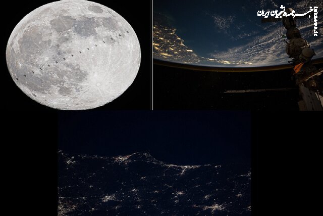 وقتی ساکنان فضا و زمین از یکدیگر عکس می‌گیرند