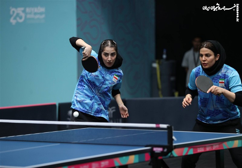 قطعی شدن برنز تیم تنیس روی میز دوبل بانوان ایران