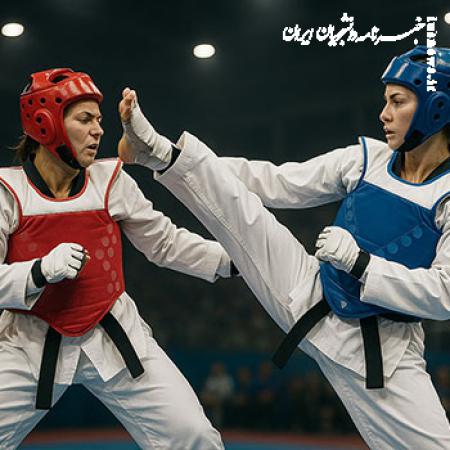 هستی محمدی در رقابت های تکواندو به برتری رسید