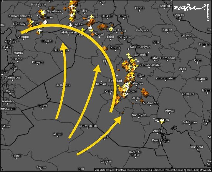 صدور هشدار نارنجی بارش برف، باران و مه‌گرفتگی در ۵ استان تا روز دوشنبه