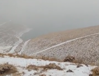 فیلم | نخستین برف پاییزی در دماوند