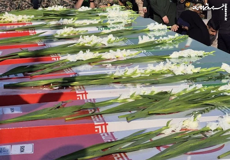 مراسم تشییع پیکر مطهر ۱۰۰ شهید گمنام دفاع مقدس