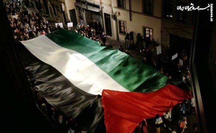 تظاهرات هزاران ایتالیایی در حمایت از فلسطین