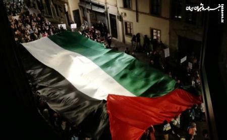 تظاهرات هزاران ایتالیایی در حمایت از فلسطین