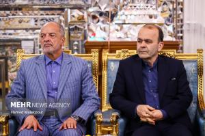 دیدار وزیر امور خارجه ترکیه با رئیس مجلس شورای اسلامی +عکس