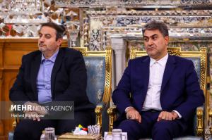 دیدار وزیر امور خارجه ترکیه با رئیس مجلس شورای اسلامی +عکس