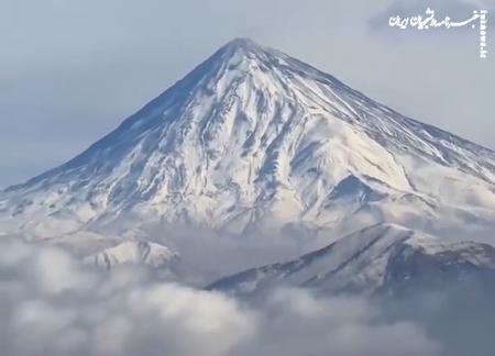 فیلم | دماوند بالاخره سفیدپوش شد