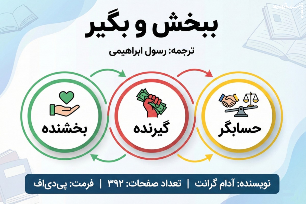 دانلود کتاب ببخش و بگیر از آدام گرانت | نسخه کامل PDF