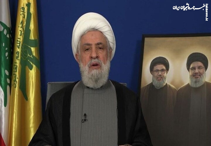 Hezbollah secretary general delivering speech