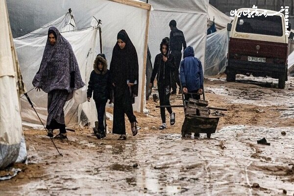 غزه؛ دیروز غرق در خون، امروز غرق در سیلاب