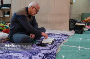 مراسم معنوی اعتکاف در دانشگاه امیرکبیر