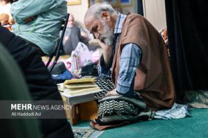 مراسم معنوی اعتکاف در دانشگاه امیرکبیر