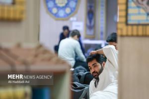 مراسم معنوی اعتکاف در دانشگاه امیرکبیر