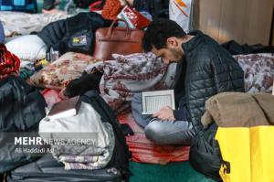 مراسم معنوی اعتکاف در دانشگاه امیرکبیر