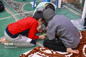 مراسم معنوی اعتکاف در دانشگاه امیرکبیر