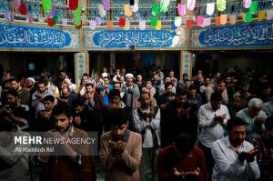 مراسم معنوی اعتکاف در دانشگاه امیرکبیر