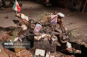 تجمع محکومیت هتک حرمت مساجد در مسجد بهشتی تهران +عکس