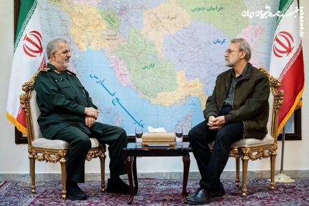 دیدار لاریجانی با سرلشکر پاکپور