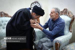 حضور نمایندگان رهبر معظم انقلاب در منازل تعدادی از جانبازان +عکس