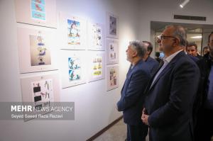 مراسم اختتامیه و اهدای جوایز دوازدهمین دوسالانه بین‌المللی کاریکاتور +عکس