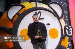 مراسم اختتامیه و اهدای جوایز دوازدهمین دوسالانه بین‌المللی کاریکاتور +عکس