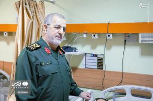 عیادت فرمانده کل سپاه از مجروحان حوادث تروریستی اخیر +عکس