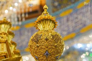 عکس | رونمایی از تاج طلایی ضریح امیرالمؤمنین(ع)