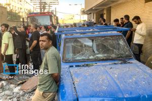 انفجار یک ساختمان در بندرعباس +عکس