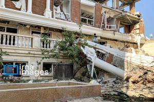 انفجار یک ساختمان در بندرعباس +عکس