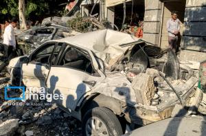 انفجار یک ساختمان در بندرعباس +عکس