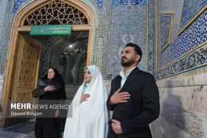 شب نیمه شعبان در حرم مطهر امام رضا (ع) +عکس