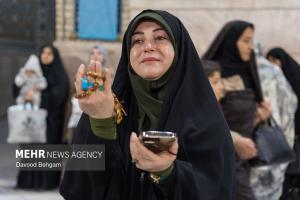 شب نیمه شعبان در حرم مطهر امام رضا (ع) +عکس