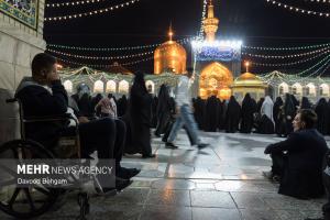 شب نیمه شعبان در حرم مطهر امام رضا (ع) +عکس