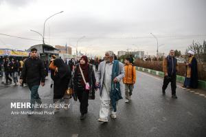 پیاده‌روی منتظران ظهور به سمت مسجد جمکران +عکس