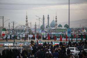 پیاده‌روی منتظران ظهور به سمت مسجد جمکران +عکس