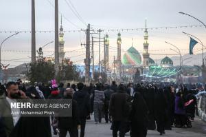پیاده‌روی منتظران ظهور به سمت مسجد جمکران +عکس
