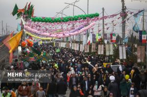 پیاده‌روی منتظران ظهور به سمت مسجد جمکران +عکس