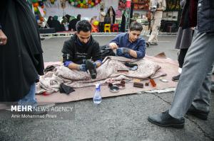 پیاده‌روی منتظران ظهور به سمت مسجد جمکران +عکس