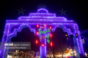 آذین بندی خیابانهای شهر تهران به مناسبت نیمه شعبان ۱۴۰۴ +عکس