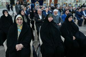 تجدید میثاق رئیس و نمایندگان مجلس با آرمان‌های امام خمینی(ره) +عکس