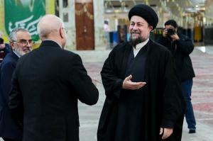 تجدید میثاق رئیس و نمایندگان مجلس با آرمان‌های امام خمینی(ره) +عکس