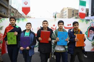 گزارش تصویری | خروش پرشکوه مردم تهران در یوم‌الله ۲۲ بهمن