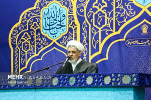 چهلم شهدای فتنه آمریکایی صهیونی در حرم بانوی کرامت +عکس