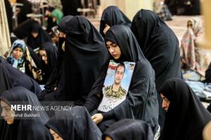 چهلم شهدای فتنه آمریکایی صهیونی در حرم بانوی کرامت +عکس